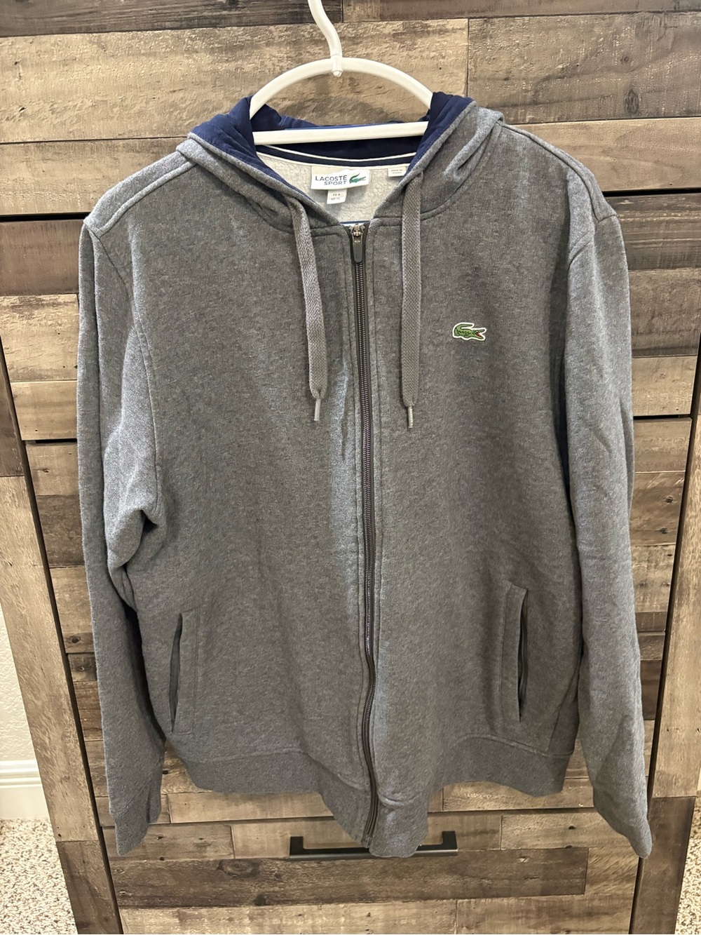 Lacoste SPORT Men’s Full Zip Fleece Hoodie XL SH7609
